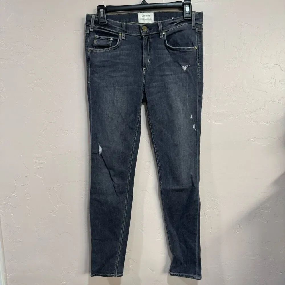 McGuire Women’s Jeans  Sz 26  Blue/Gray Distressed Skinny Jeans Style 151